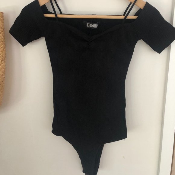 Reformation Ribbed Bodysuit - Picture 1 of 2